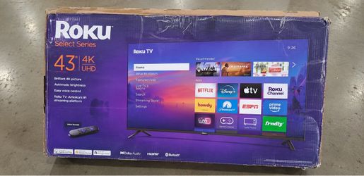 43” Roku 2026 Series 4K Smart Brand New  TV