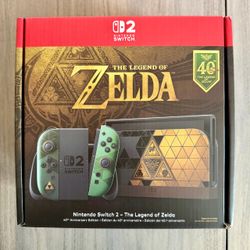 Nintendo Switch 2 Zelda 40th Anniversary Edition Console IN HAND