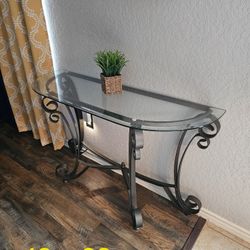 Glass Entry Table. 