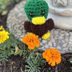 Crochet  Small Mallard Duck Stuffie 