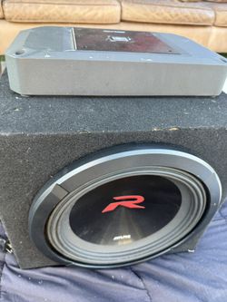 ALPINE R2 12” SUBWOOFER  + ALPINE R2 AMPLIFIER