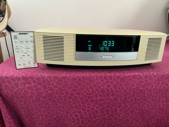 Bose Wave Radio II AM/FM Stereo Beige Clock Radio with Remote