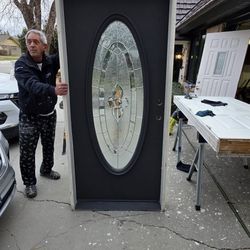 36x80 Front Door , Painted , Framed Ready To Install