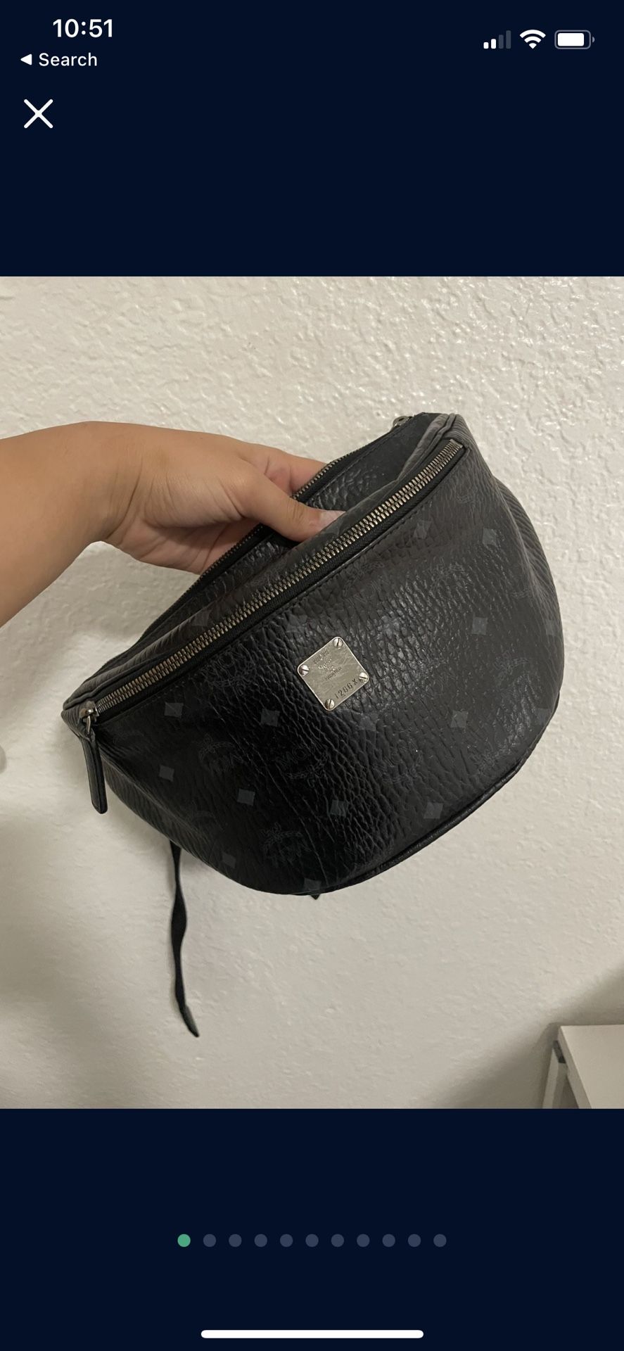 XL MCM FANNY PACK