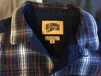 Billionaire boys club plaid shirt MSRP $189