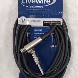 (1)  20ft Male Microphone (1)-Female (2)-10ft