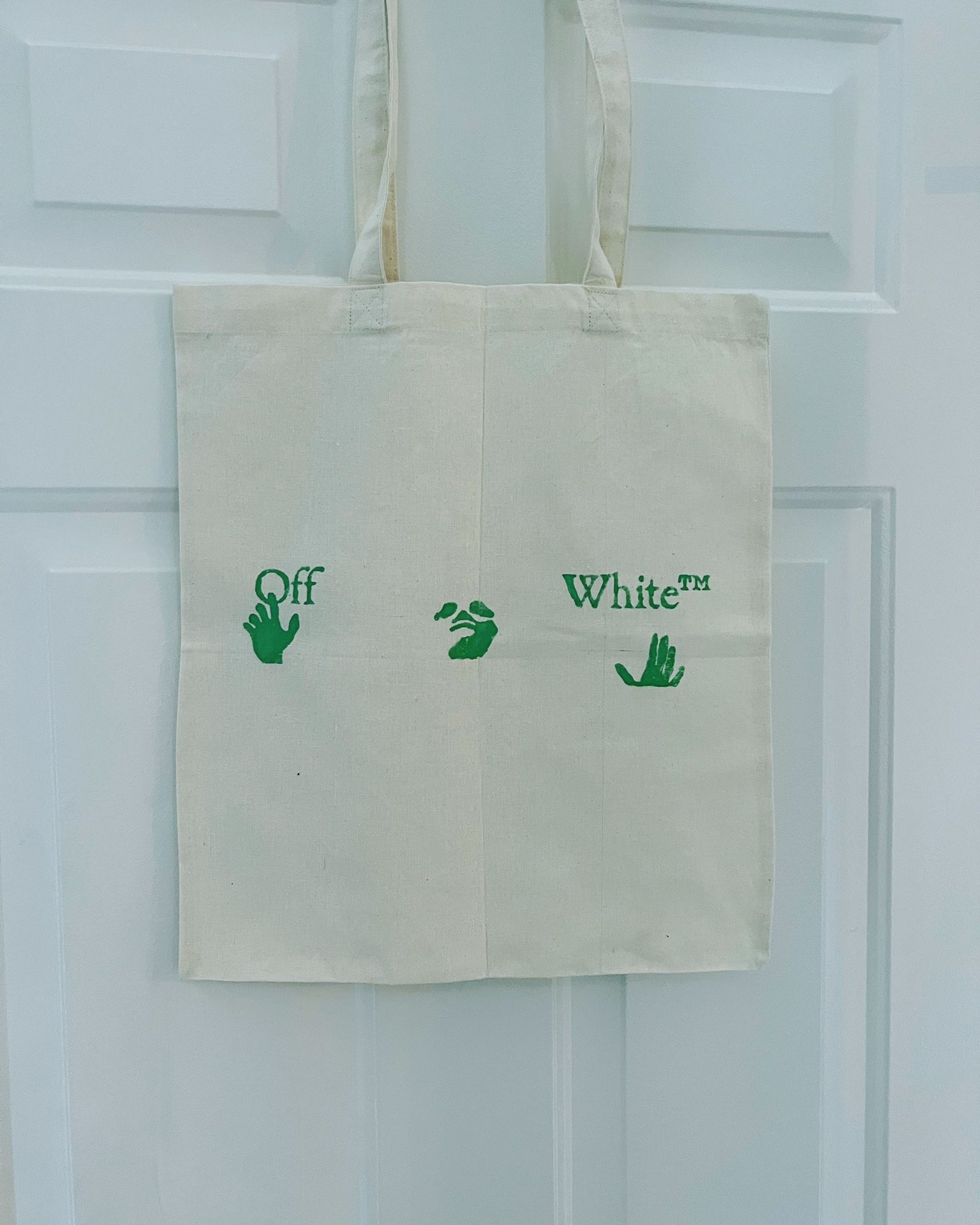 Off White Tote Bag