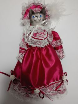 Vintage Porcelain Cat-Doll