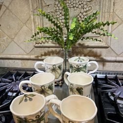 6 MAXCERA Handcrafted Mugs