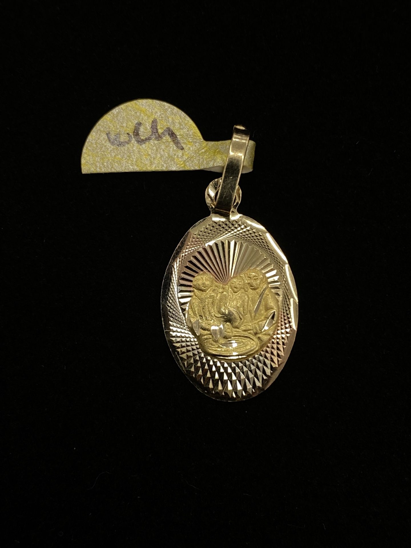 $200 Three Tone Gold Baptism Charm
