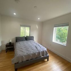 Complete Bed Set: Frame + Mattress + Sheets + Comforters + Pillows