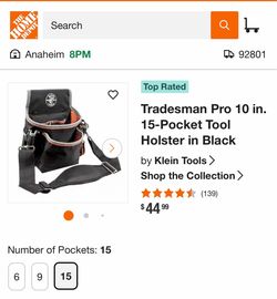 TRADESMAN PRO™ 15-POCKET TOOL POUCH