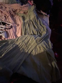 Women’s green dress