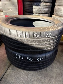 245/50r20 Two Hankook Tires In Great Shape