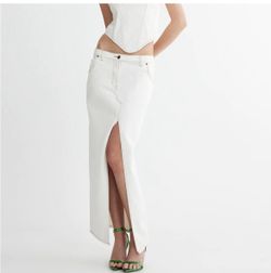 NWT Lioness Barbie Split Midi Porcelain