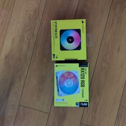 1x Corsair AF 120 RGB Elite + 1x RX120 RGB Icue Link 