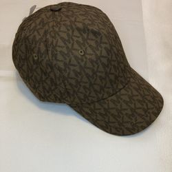 Michael Kors Monogram Baseball Cap  Adjustable Printed Logo NEW