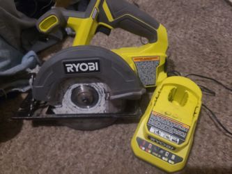Ryobi one 18v 5 1/2" circular saw and 18v battery charger