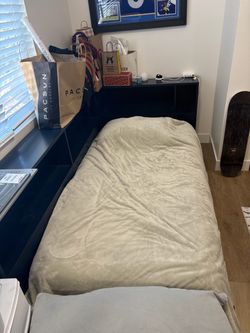 Kids Bookcase Shelves Bed