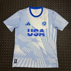 Adidas USA Soccer Jersey FIFA World Cup 2026 USMNT Blue JI7635 Mens Large NEW