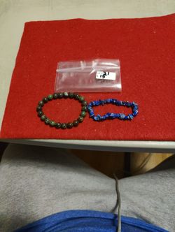 Mixed Material Crystal Bracelets ×2 Lot#31