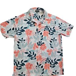 Bad Birdie Hawaiian Floral Men's Golf Polo Size XL
