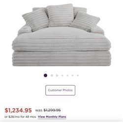 Woolly Chaise Love Seat 