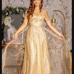 Gold Glitter Dress