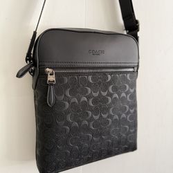 Coach Houston Flight Bag In Signature Leather 