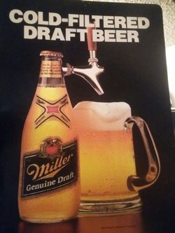 Miller sign- transparent plastic