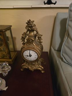 Imperial Brass Clock Made in Italy