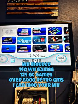 Wii Modded With 275 Of The Best Wii N GameCube Games Over 8000 Retro Games I Can Mod Your Wii