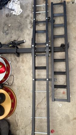 Black Widow Steel Motorcycle Carrier with Ramp for 2-Inch Receiver, 500 lb Capacity