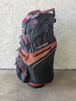 Datrek Golf Cart Bag Black and Red
