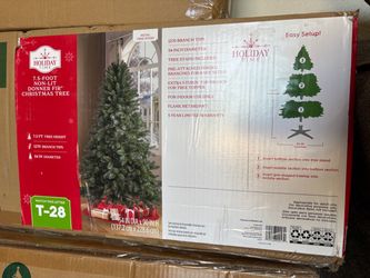 New 7.5 non lit donner fir Christmas tree: arbol de navidad 7.5 piez sin luz