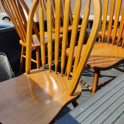5 Wooden Kitchen Chairs..