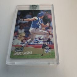 2017 Archives Signature Johnny Damon Numbered 4 Of 5 Rare Card