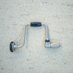 Vintage Stanley 12" Ratcheting Hand Auger Drill 