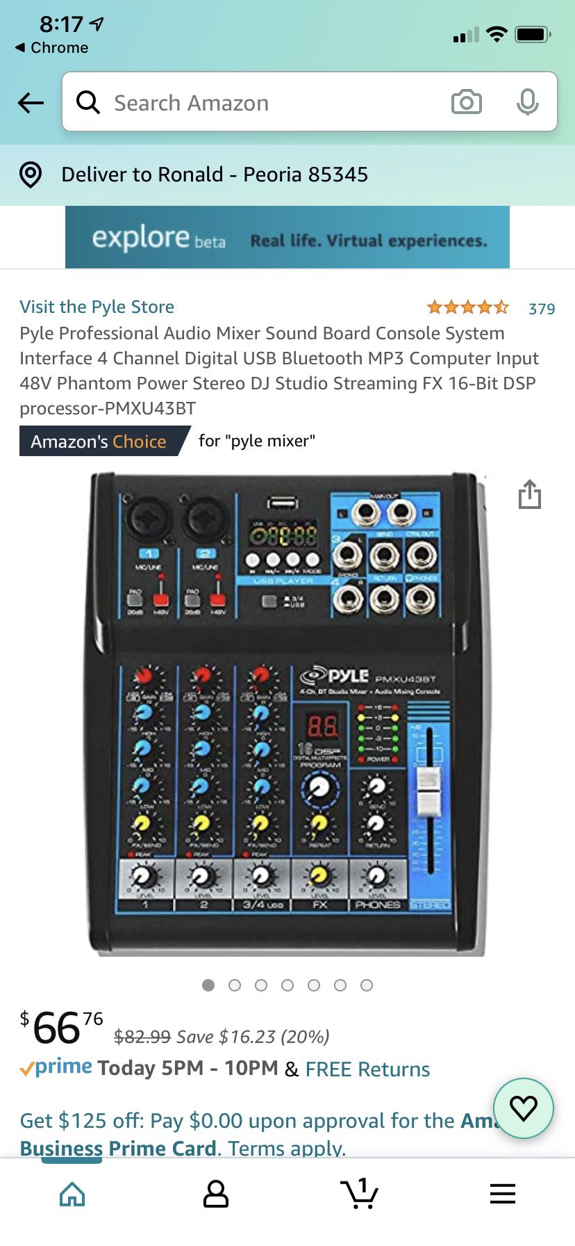 *Brand New* Pyle 4 Channel Audio Mixer