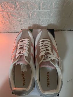 Tretorn Rawlins blush pink trainers