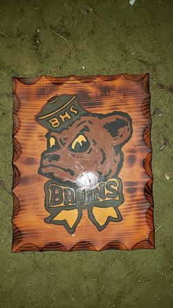 Hand painted Bloomington bruins