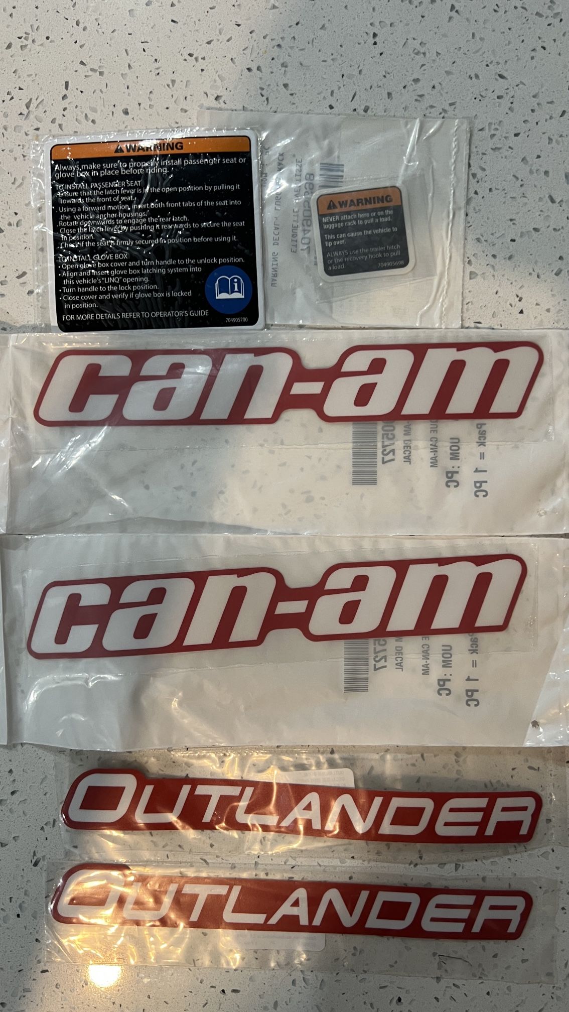 Canam Oem Stickers 