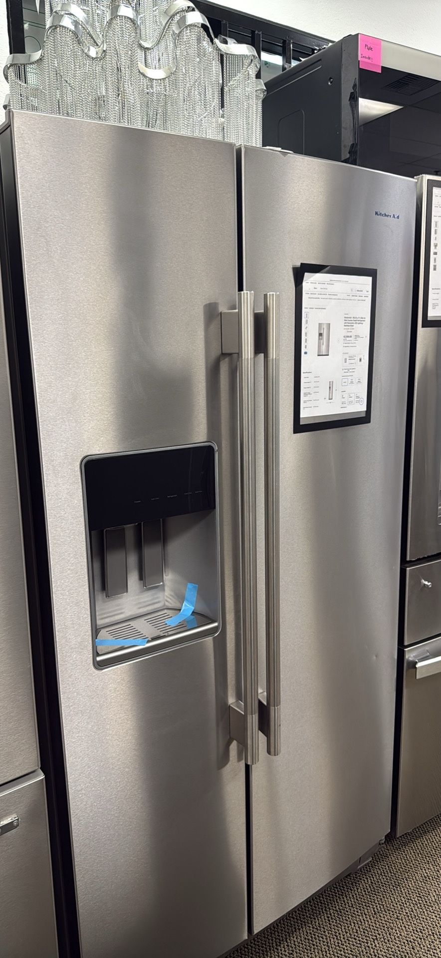 Fridge Side By Side /Kitchen Aid 