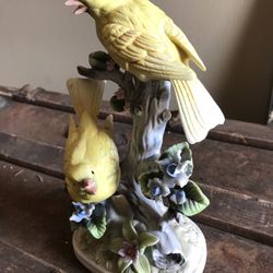 Porcelain Canary Statue