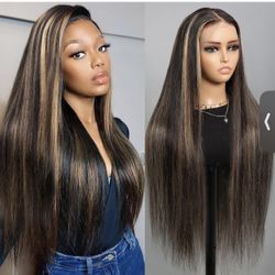 New 22 Inches Human Hair Wig Unit Lacefront 