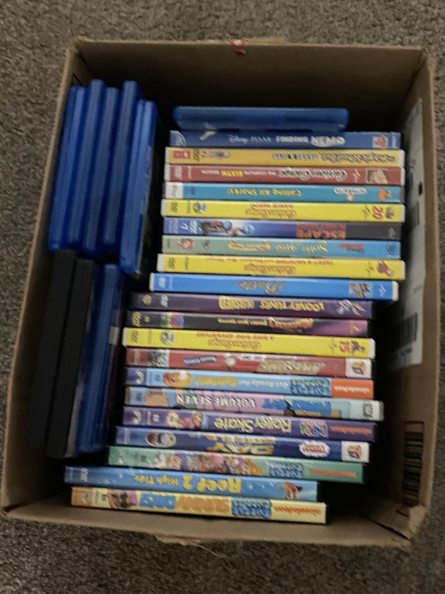 Box of DVDs 