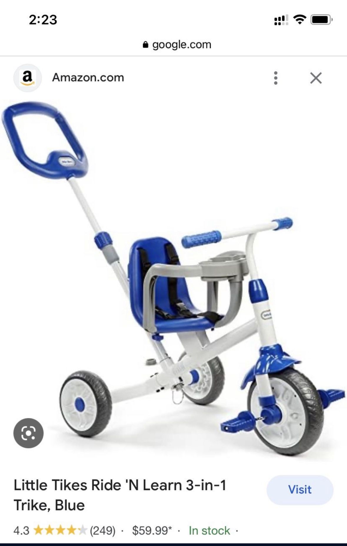 Push along trike hotsell