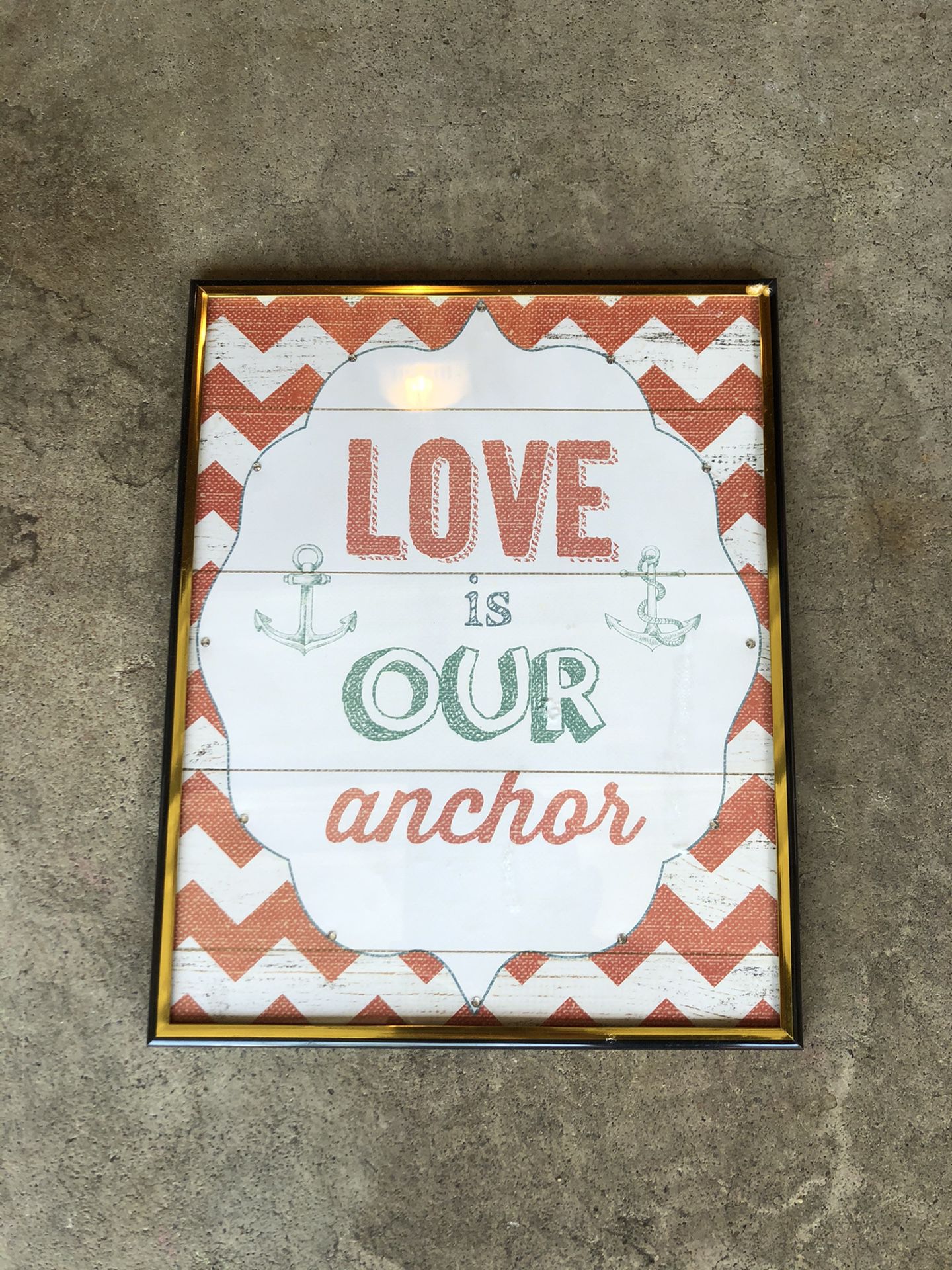 “Love is Our Anchor” decor