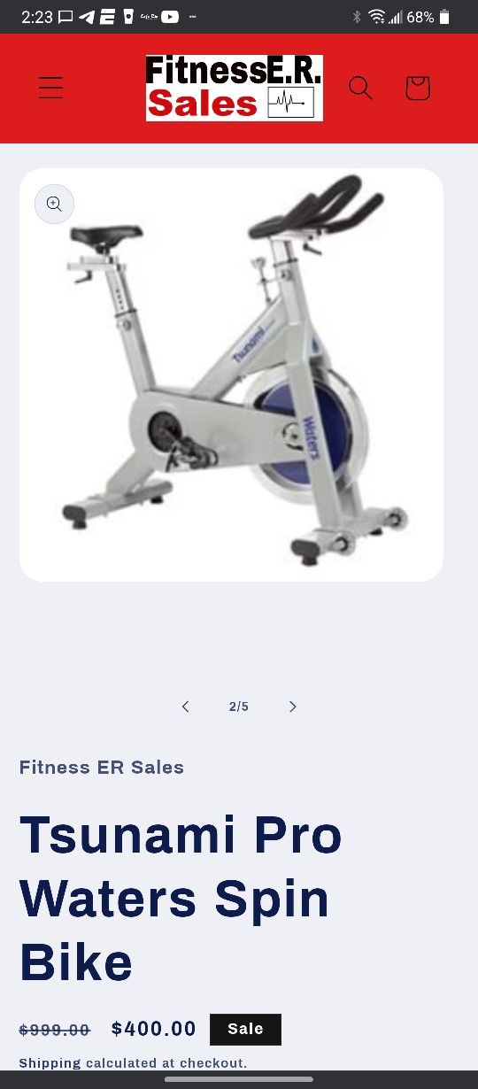 Tsunami Sport Spin Bike for Sale in Las Vegas NV OfferUp