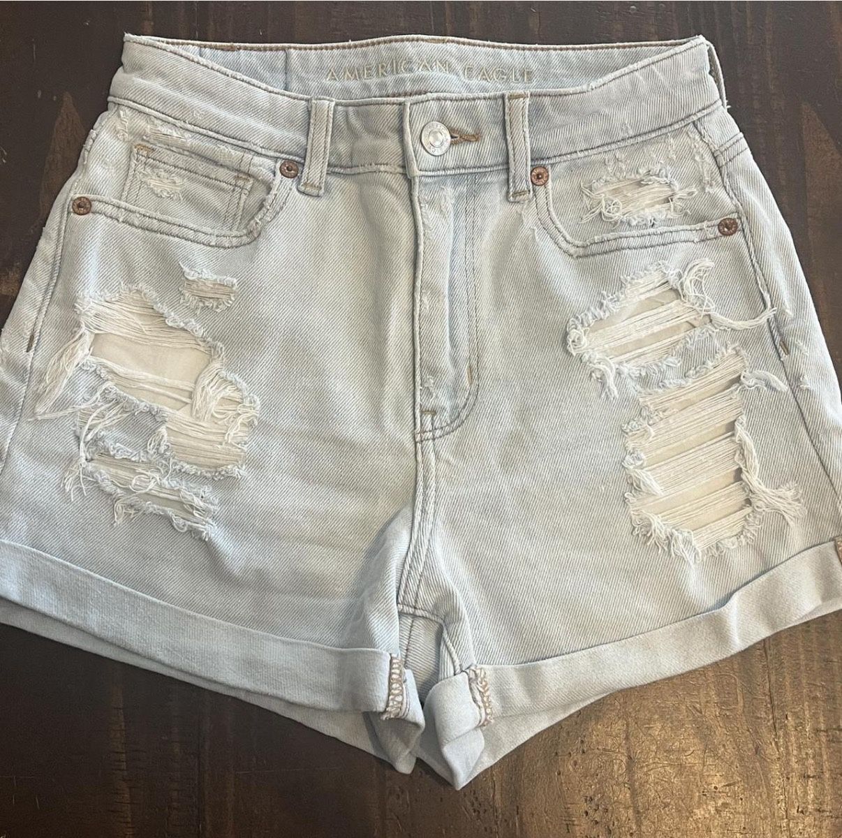 American Eagle Light wash Shorts